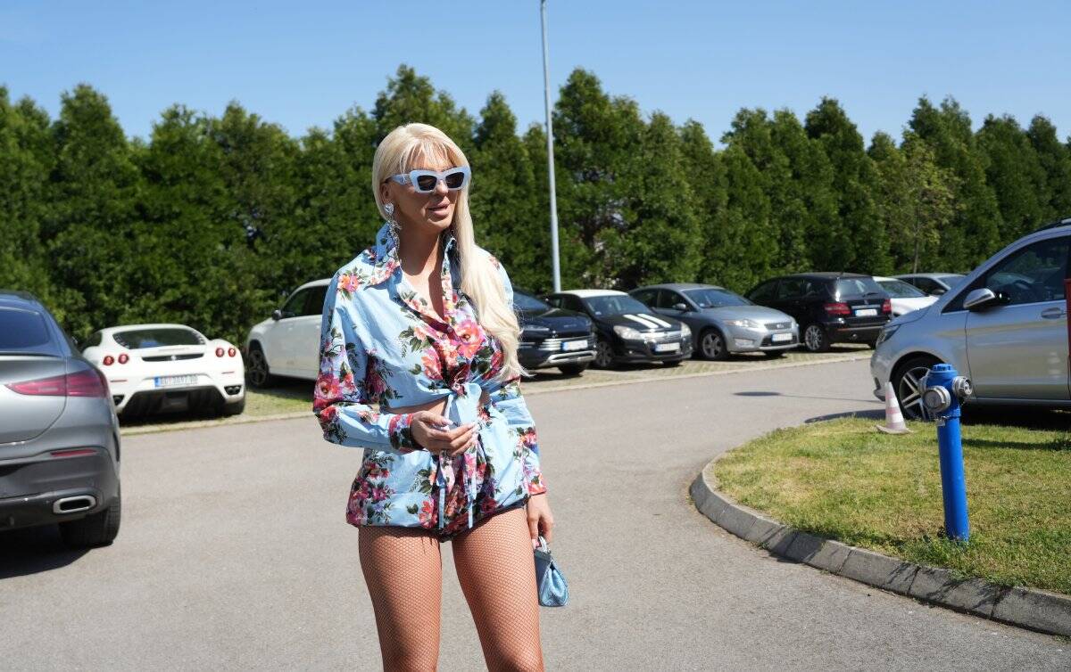 Jelena Karleuša na snimanju Pinkovih zvezda