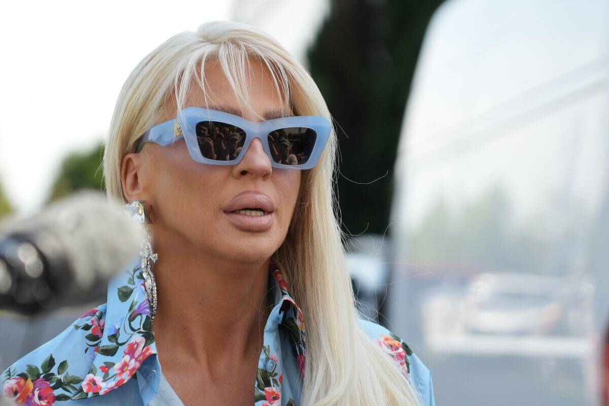 Jelena Karleuša na snimanju Pinkovih zvezda