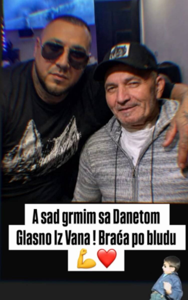 Filip Car objavio sliku sa Sofijinim Danetom (70) pa napravio haos na mrežama: "Grmimo zajedno, braća po bludu"