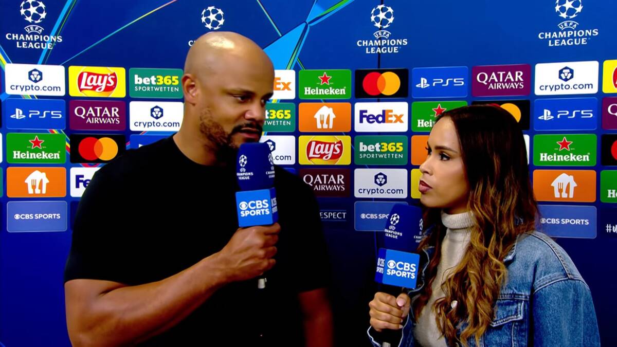Vensan Kompani daje intervju posle Bajern - PSŽ.