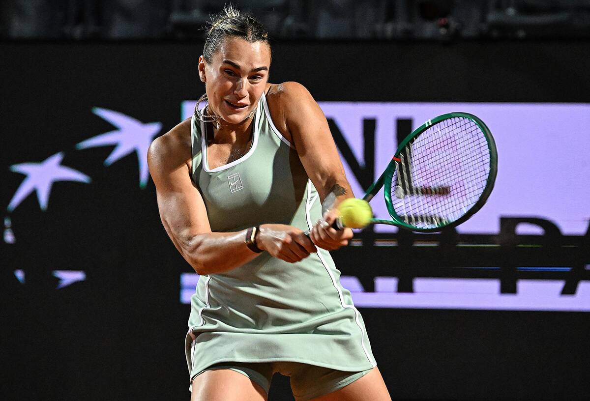 Arina Sabalenka u zelenoj haljini.