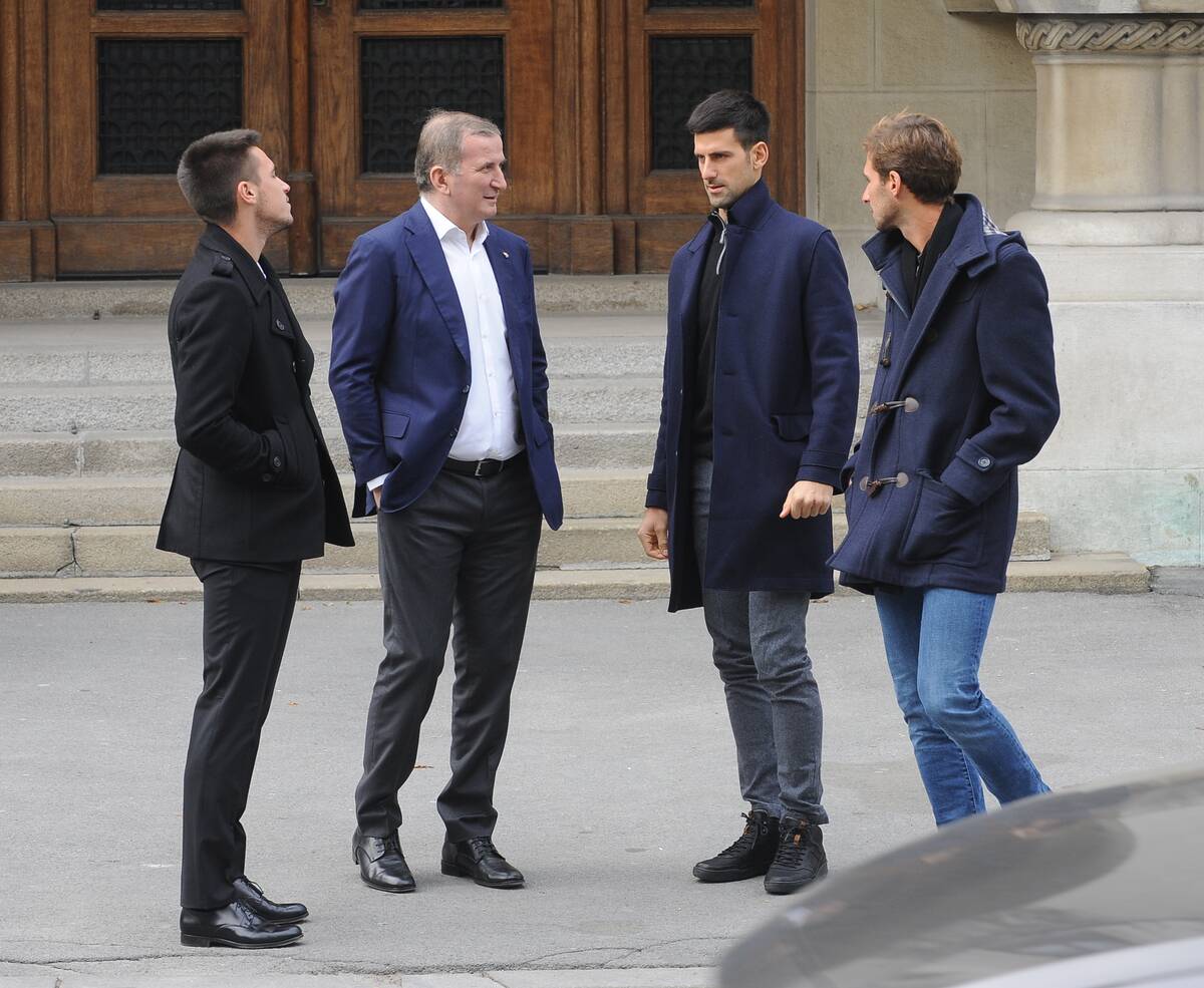 Novak Đoković sa braćom