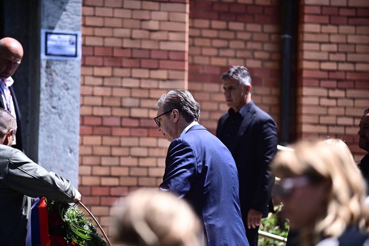 Aleksandar Vučić na sahrani Vladimira Cvetkovića