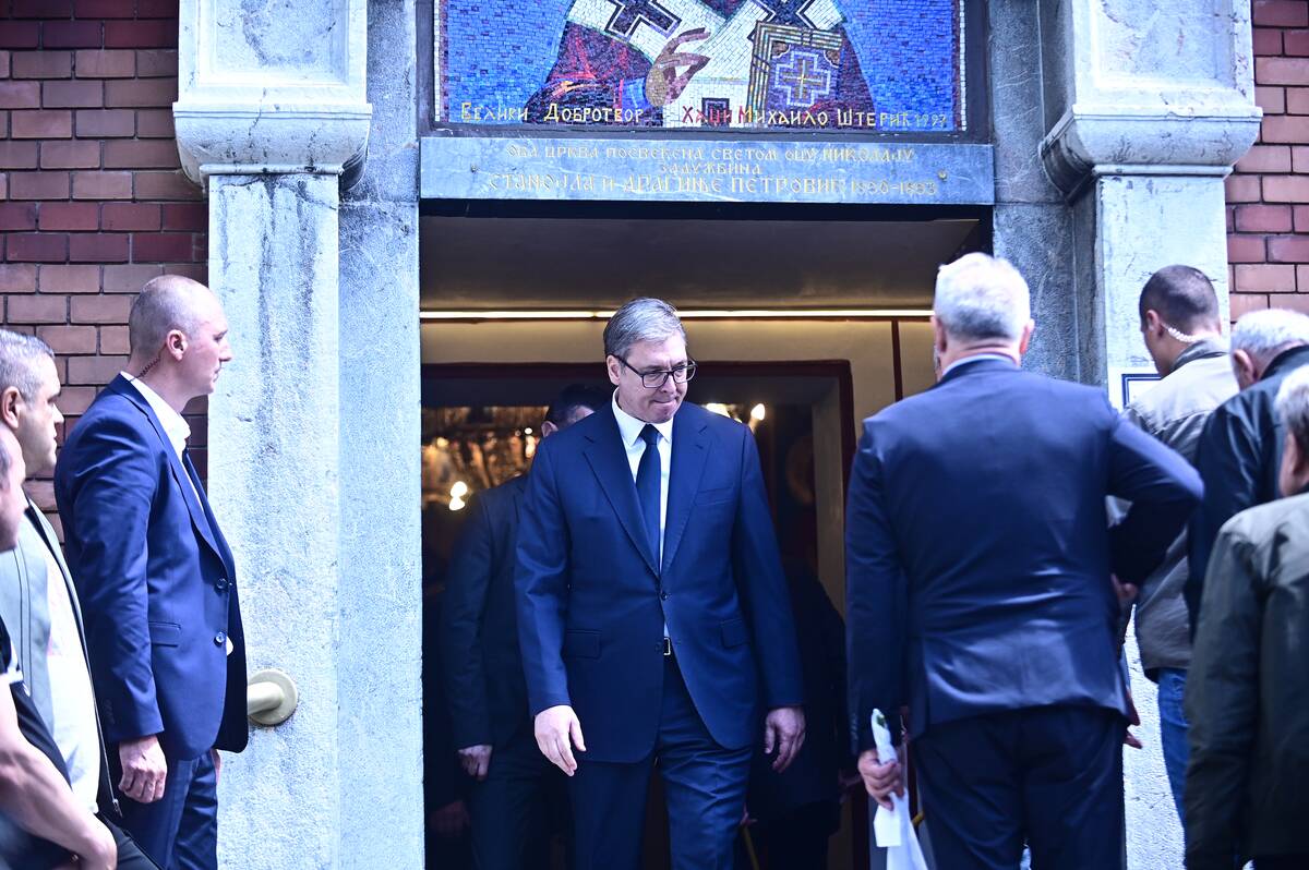 Aleksandar Vučić na sahrani Vladimira Cvetkovića