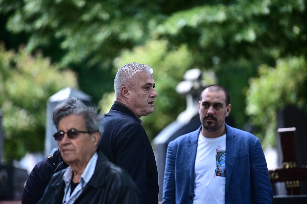 Predrag Danilović na sahrani Vladimira Cvetkovića