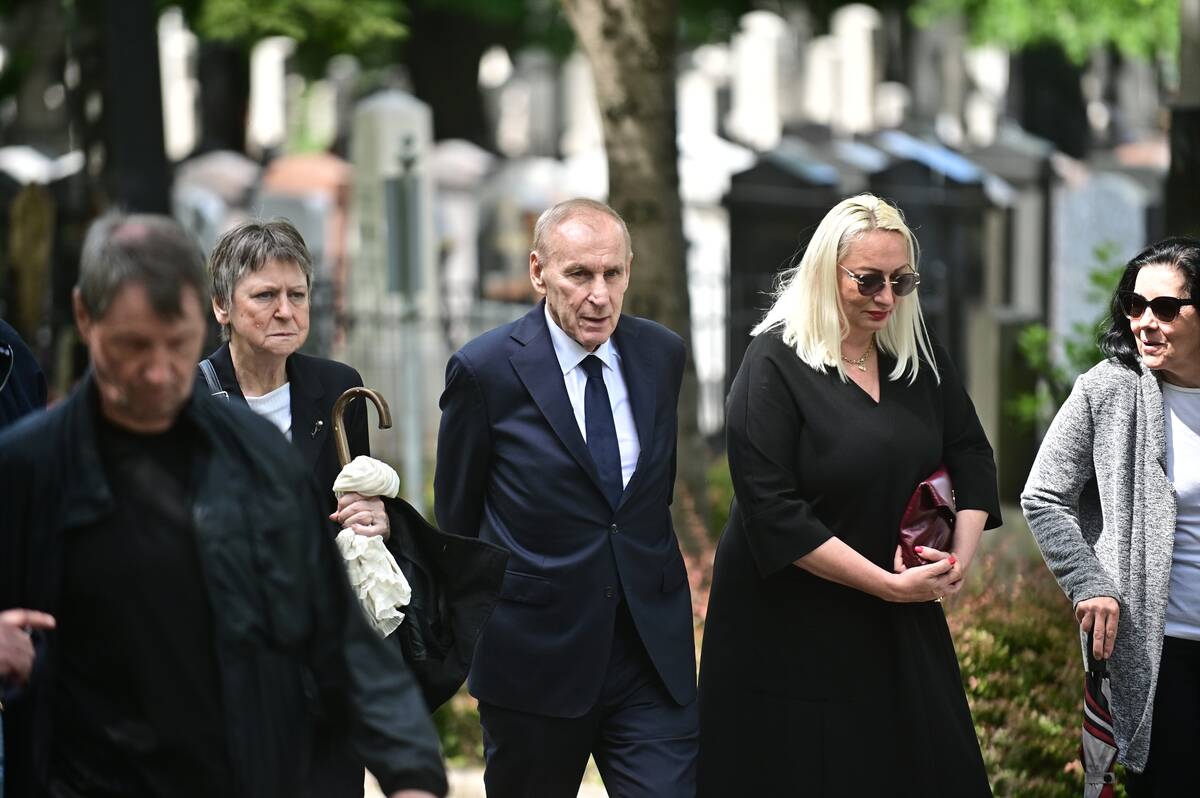 Dragan Džajić na sahrani Vladimira Cvetkovića