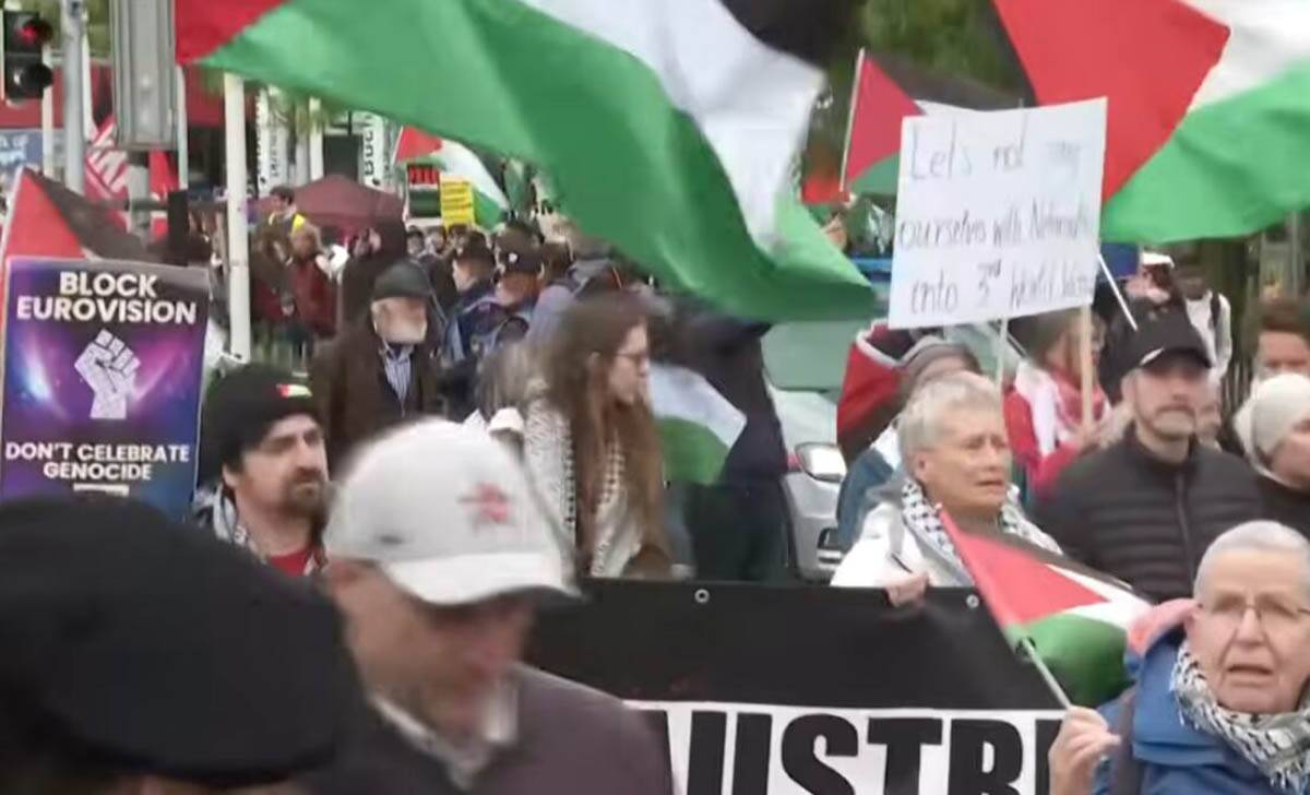 protesti u Beču Izrael Evrovizija
