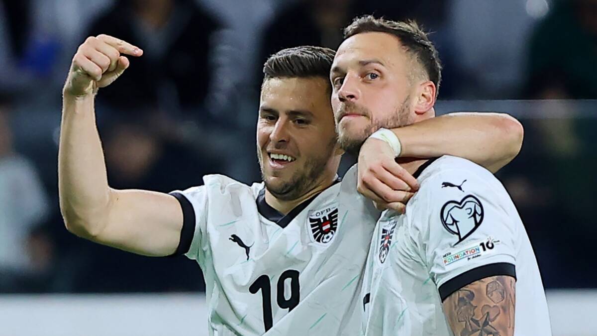 Marko Arnautović slavi gol u reprezentaciji Austrije