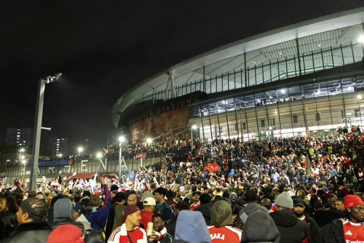 Slavlje navijača Arsenala