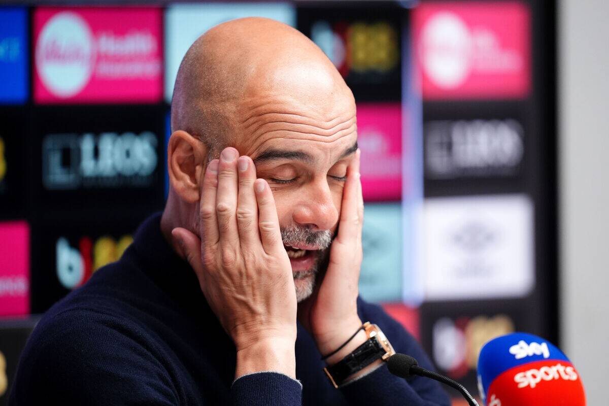 Pep Gvardiola na konferenciji za medije