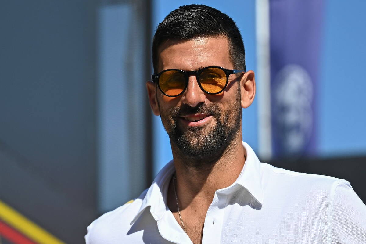Novak Đoković na trci Formule 1