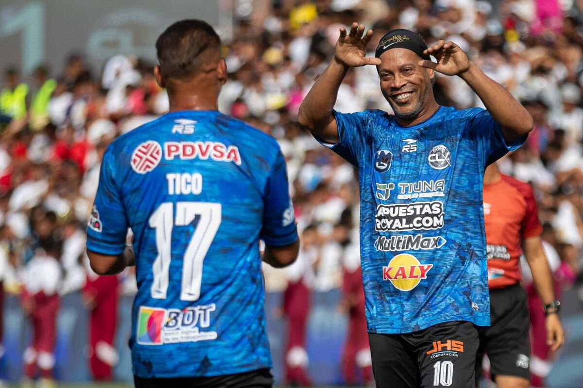 Ronaldinjo igra humanitarnu utakmicu u Venecueli
