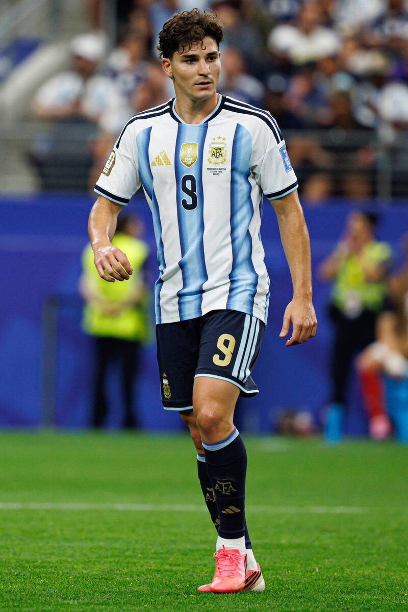 Hulijan Alvarez na utakmici Argentine
