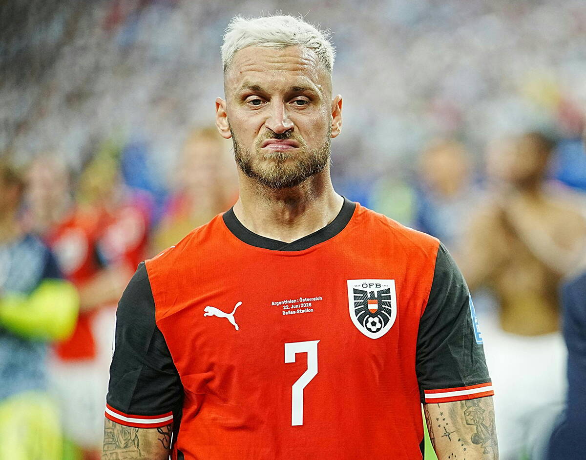 Marko Arnautović u dresu Austrije.