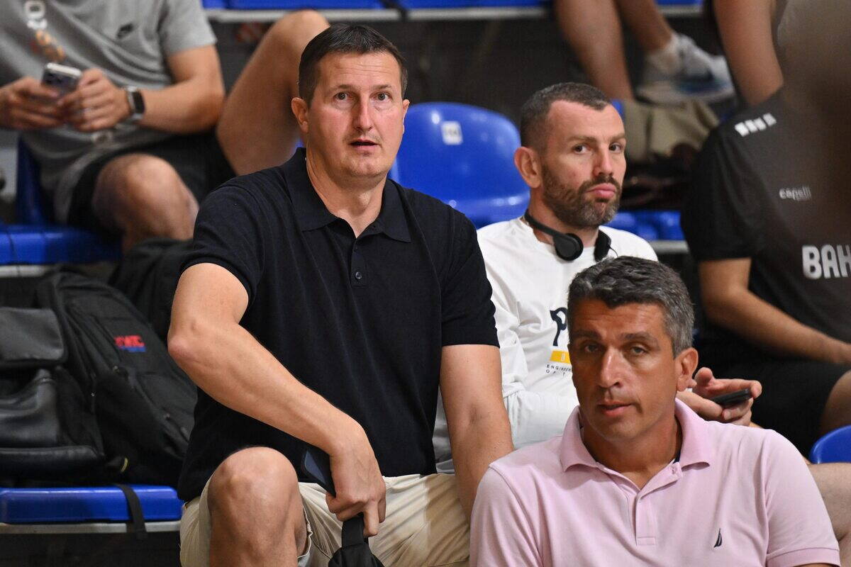 Branko Jorović bivši košarkaš a sada trener na trenerskoj klinici Dušan Ivković u Beogradu