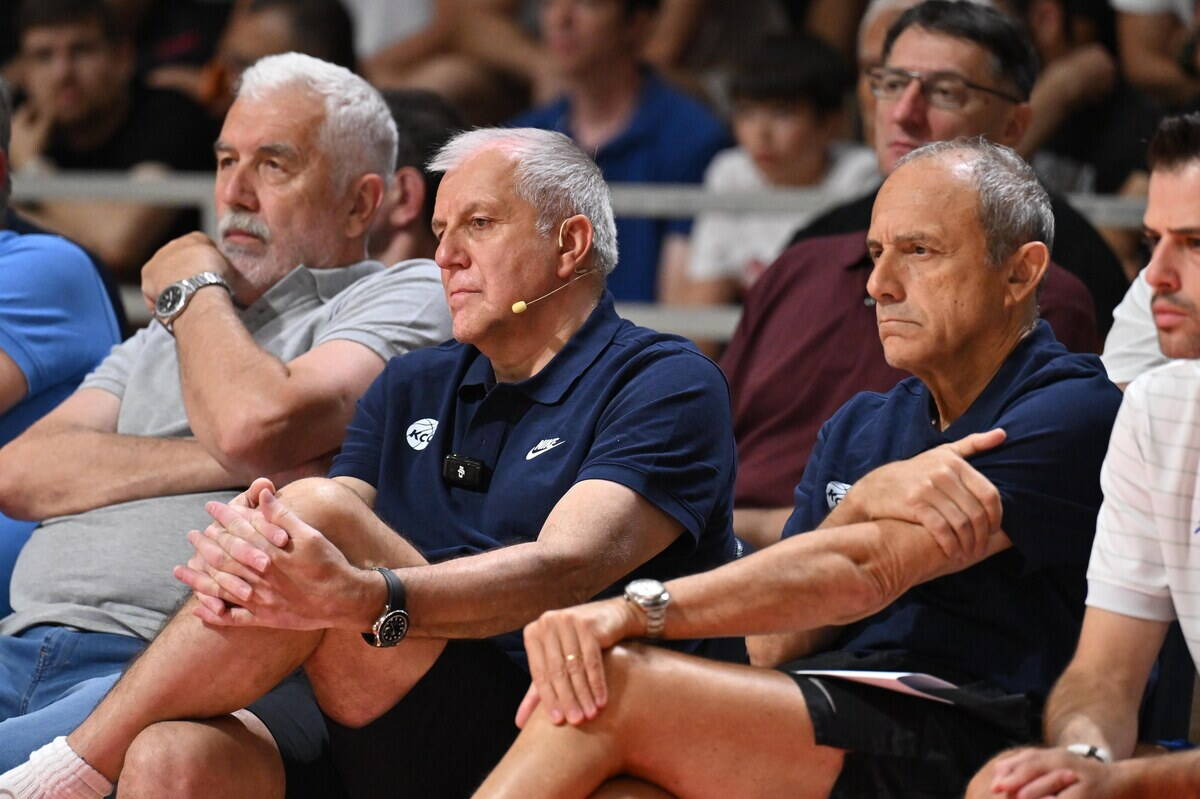 Željko Obradović i Etore Mesina na Trenerskoj klinici Dušan Ivković u Beogradu