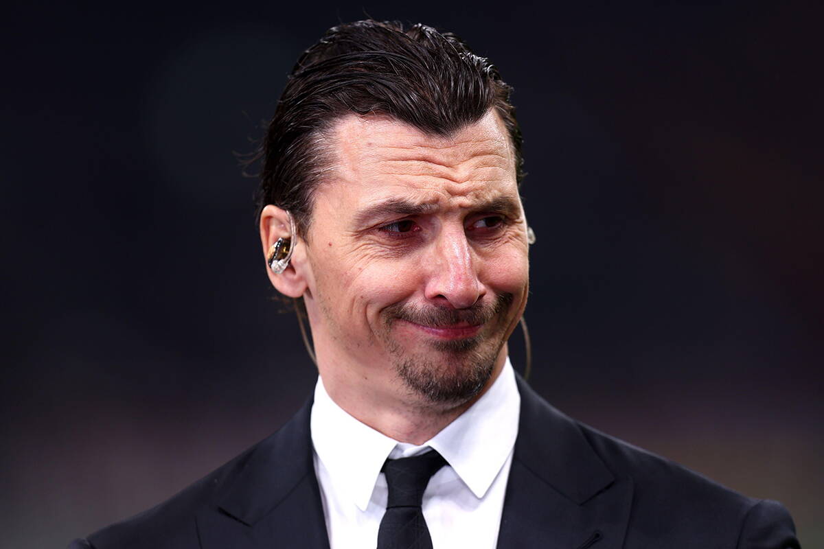 Zlatan Ibrahimović pravi čudan izraz lica.