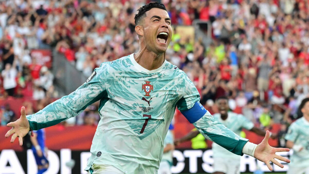 Kristijano Ronaldo slavi gol za Portugal
