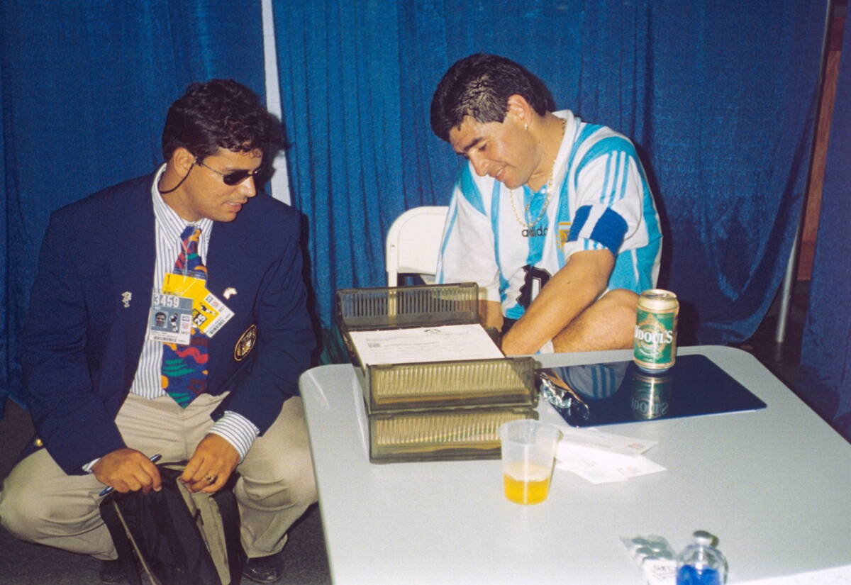Dijego Maradona na doping testu u Americi 1994