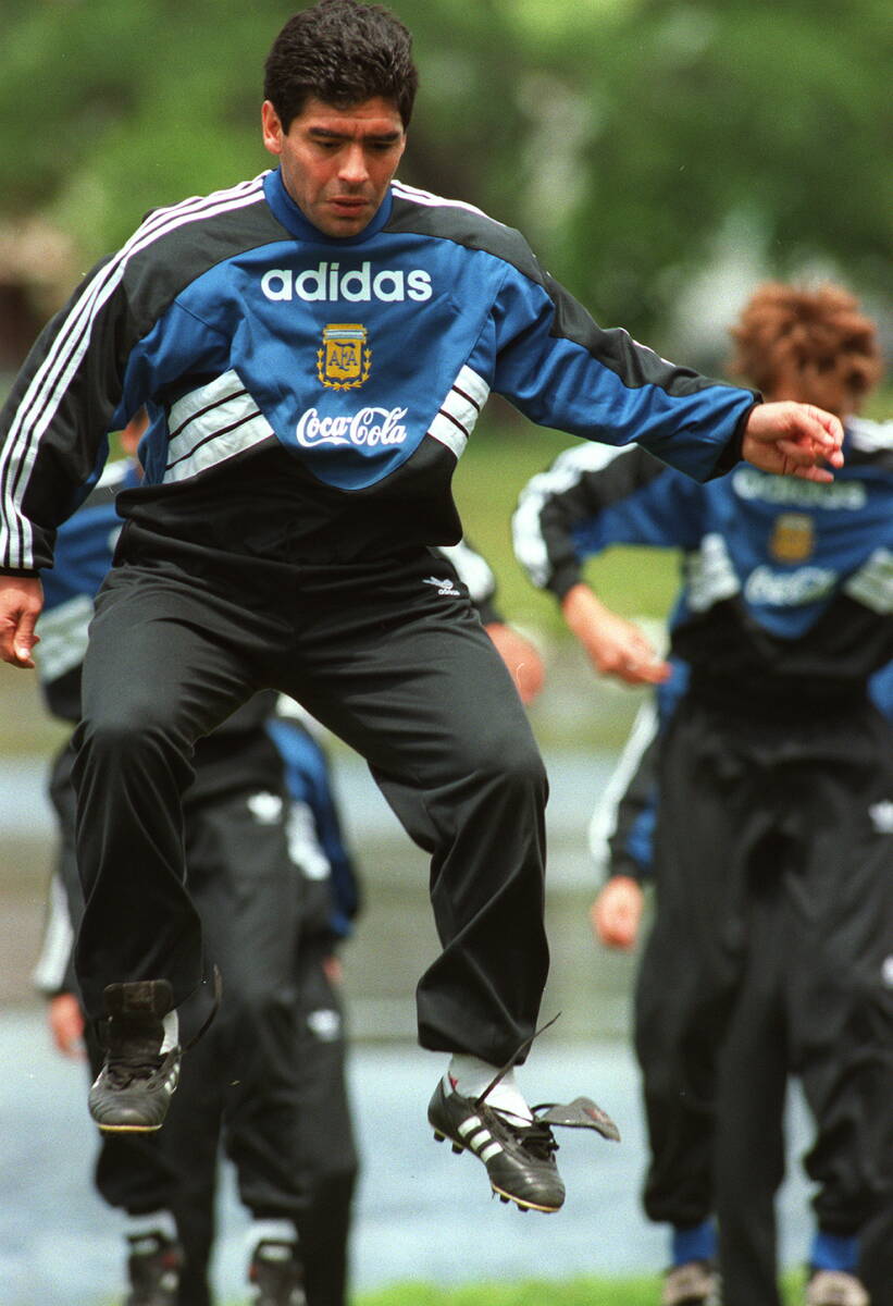 Dijego Maradona na treningu reprezentacije 1994 u Americi