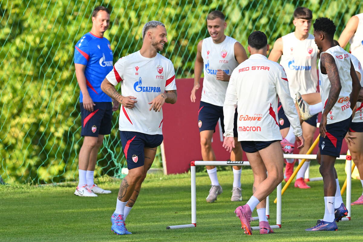 Marko Arnautović na pripremama Zvezde
