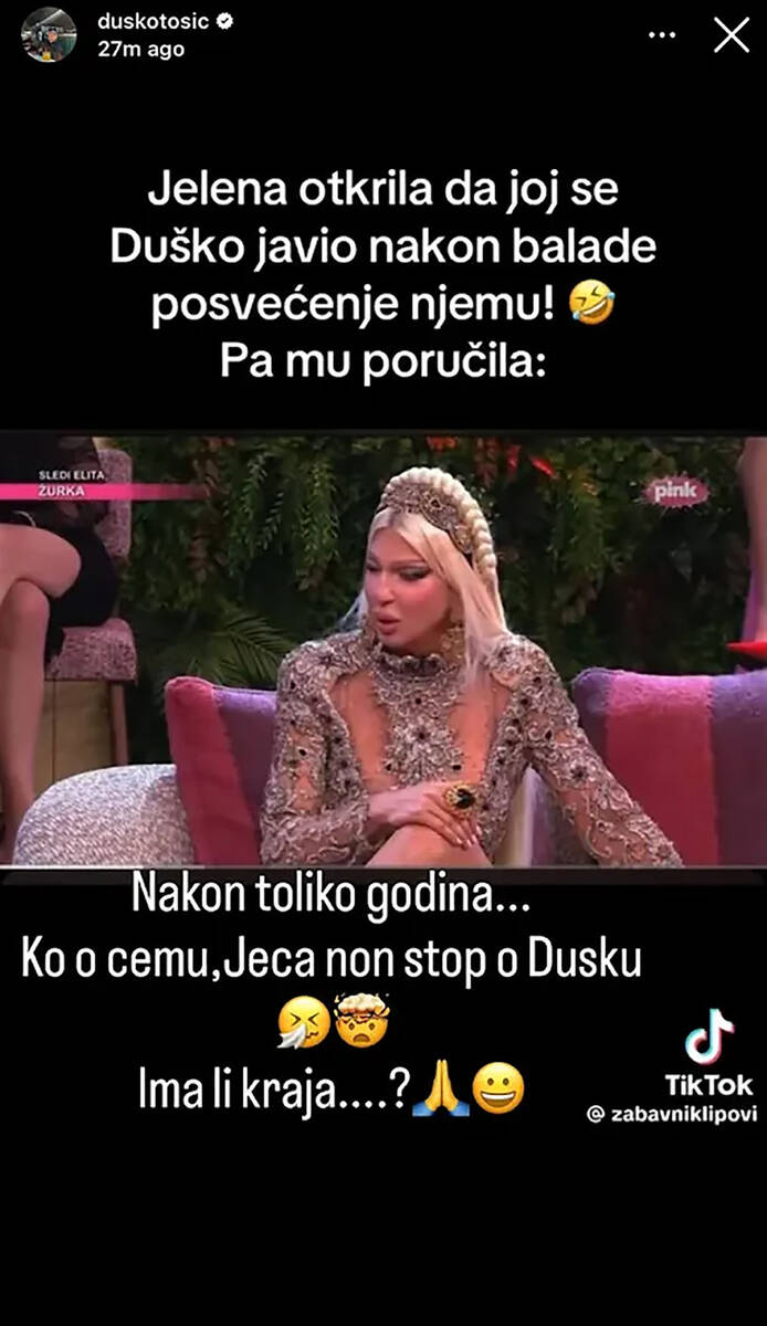 Jelena Karleuša Duško Tošić