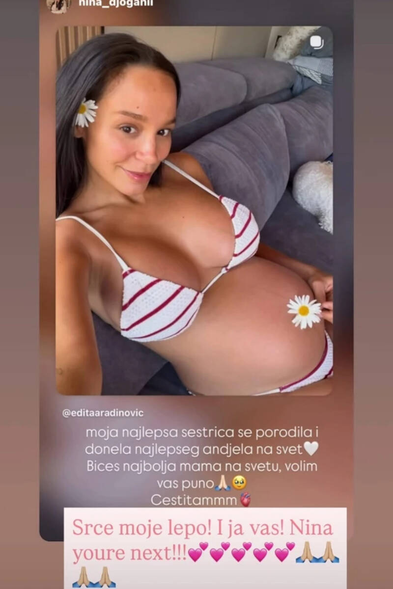 Edita Aradinović Nina Đogani beba.jpg