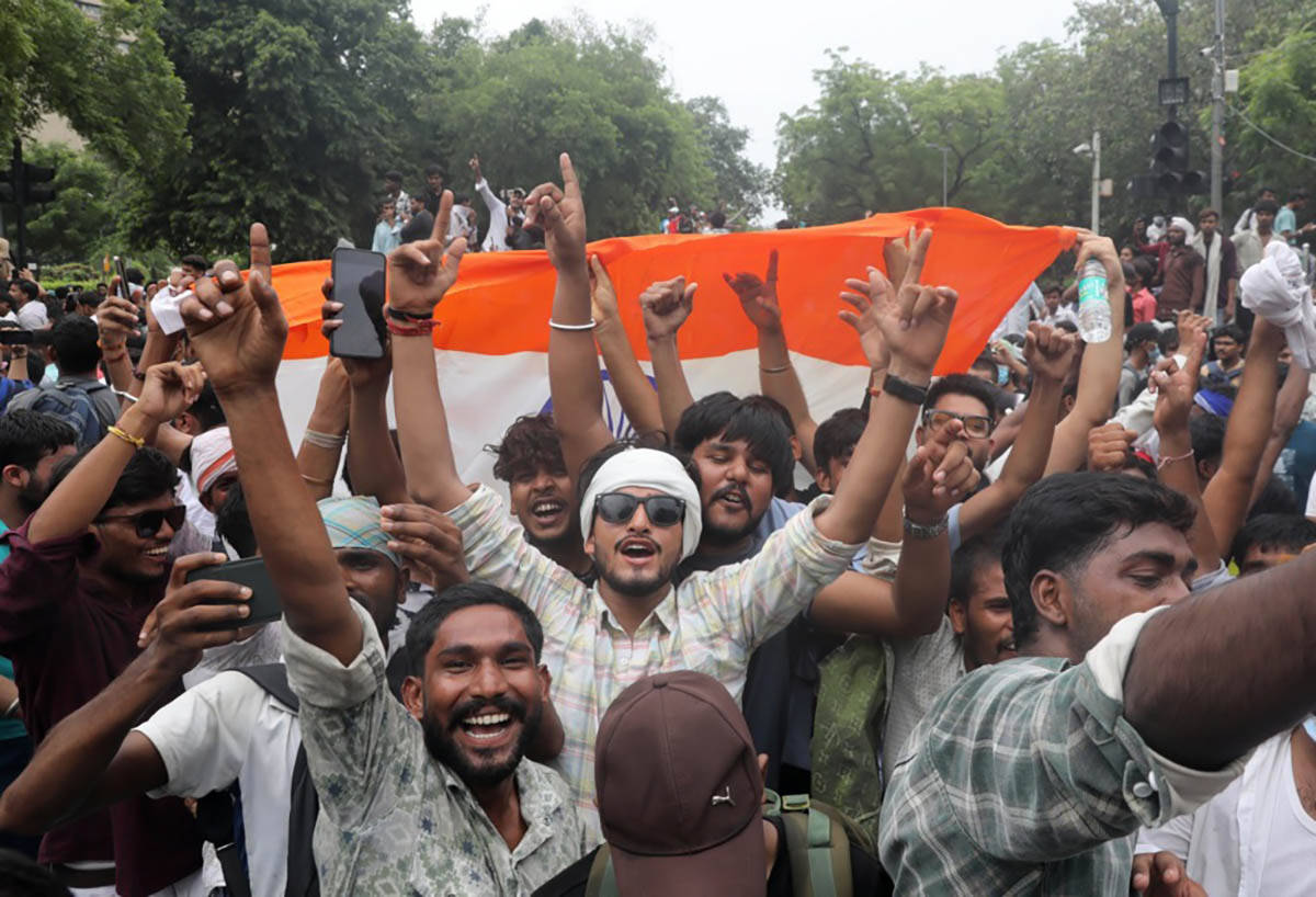 Protesti u Nju Delhiju