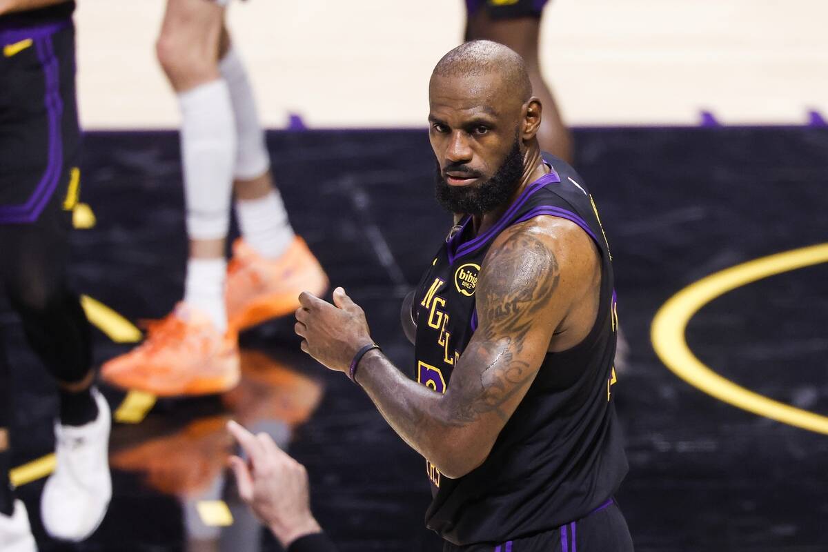 Lebron Džejms na meču protiv Oklahome