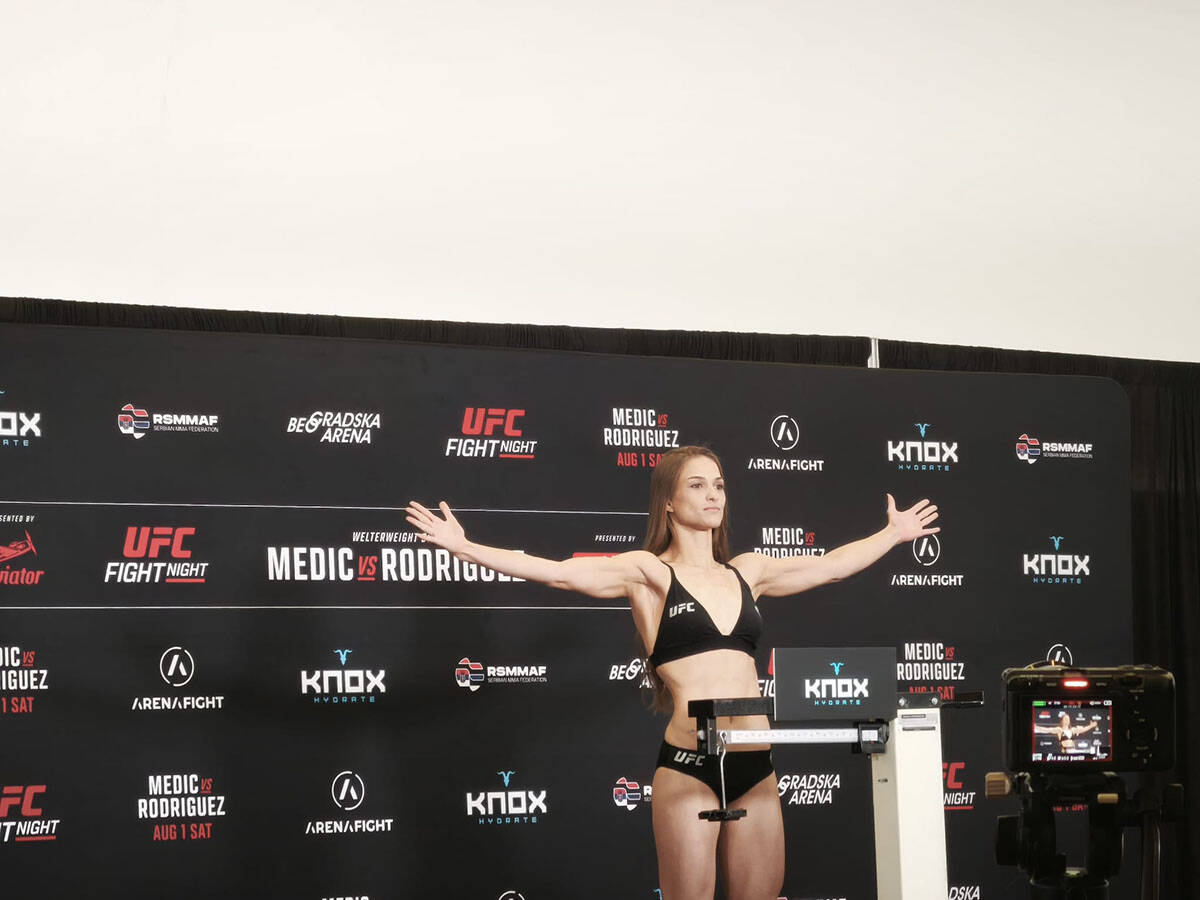 Stefani Lusijano, takmičarka pred UFC Beograd.