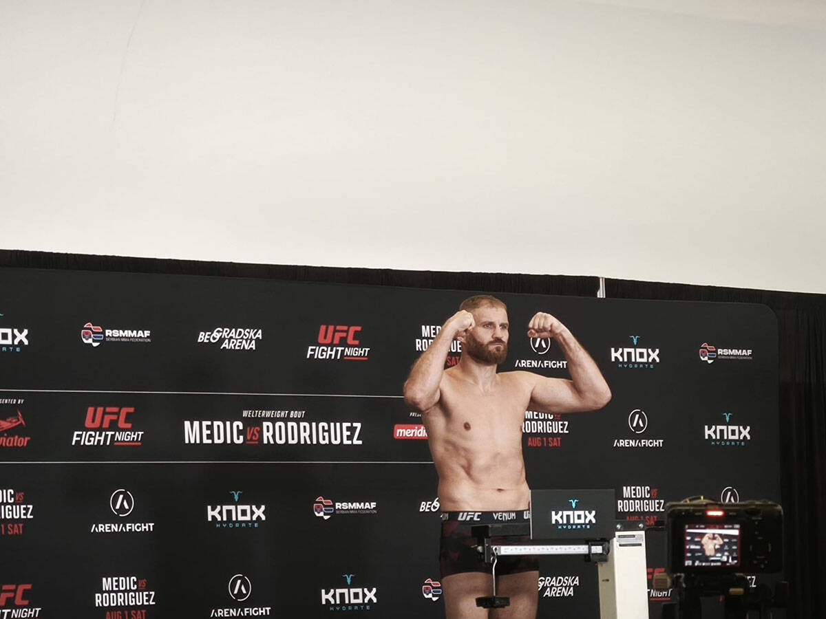 MMA borac Jan Blahovič u Beogradu.
