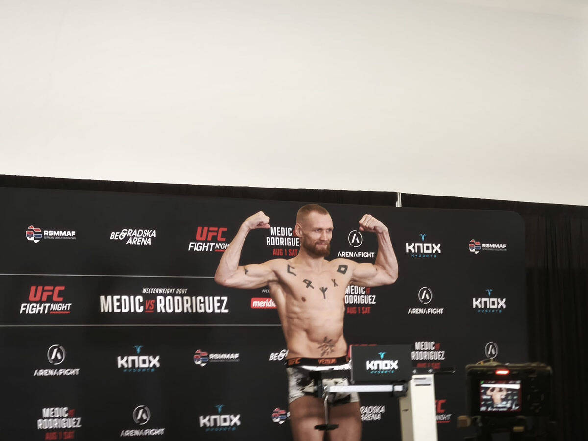MMA borac Robert Valentin pred UFC Beograd.