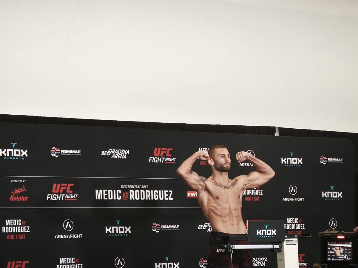 Oban Eliot pred UFC Beograd.