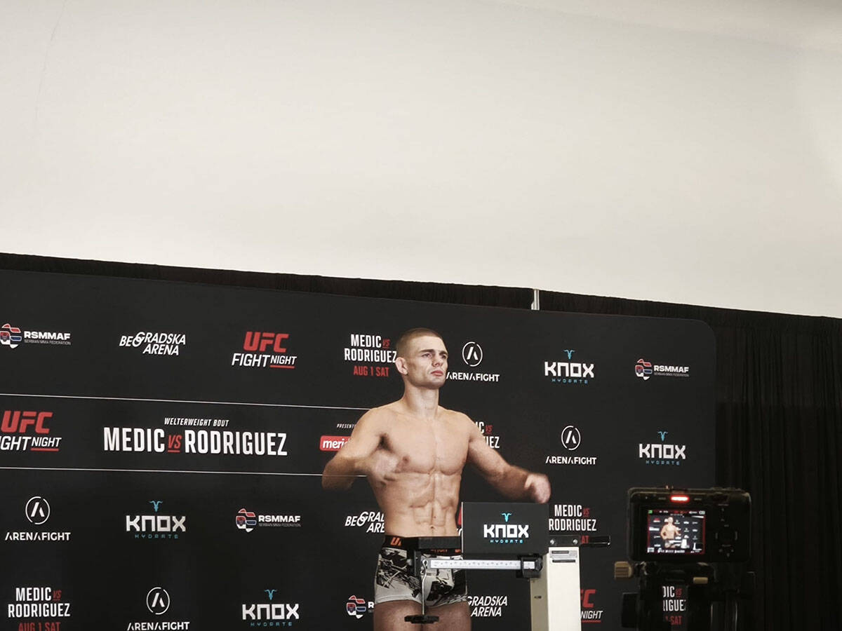Noa Ginjon pred UFC Beograd.