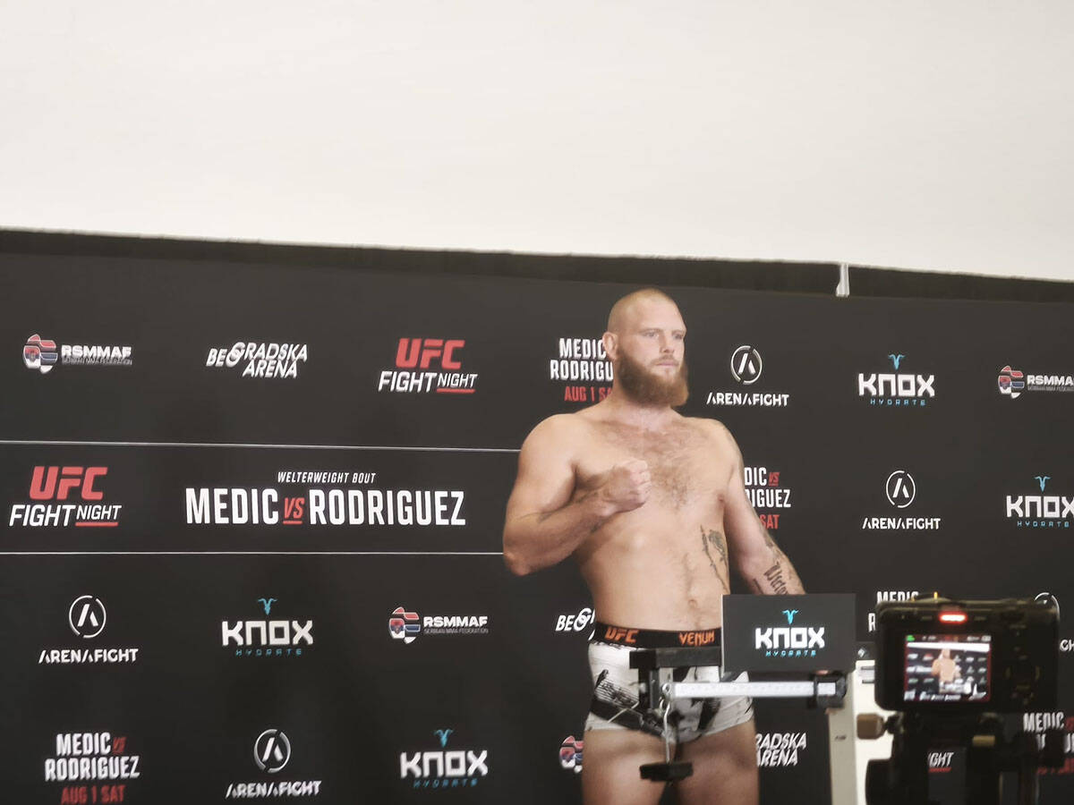 Borac Aleksander Popek pred UFC Beograd.