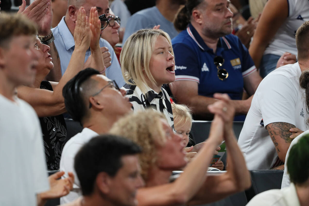 Natalija Jokić na utakmici reprezentacije Srbije