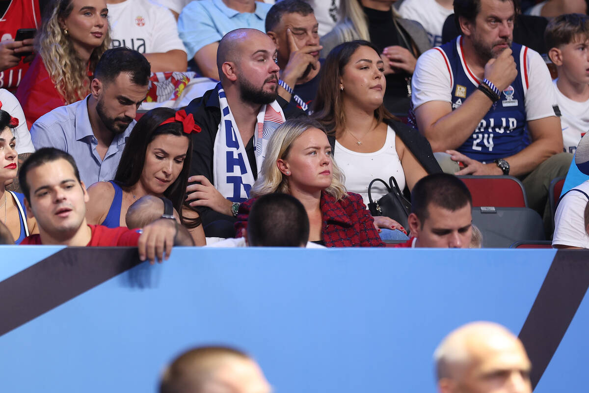 Natalija Jokić na utakmici reprezentacije Srbije