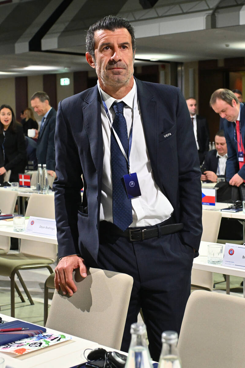 Luis Figo na kongresu UEFA u Sava Centru