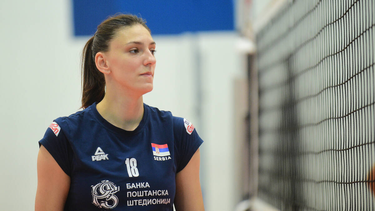 Tijana Bošković na treningu reprezentacije u Beogradu