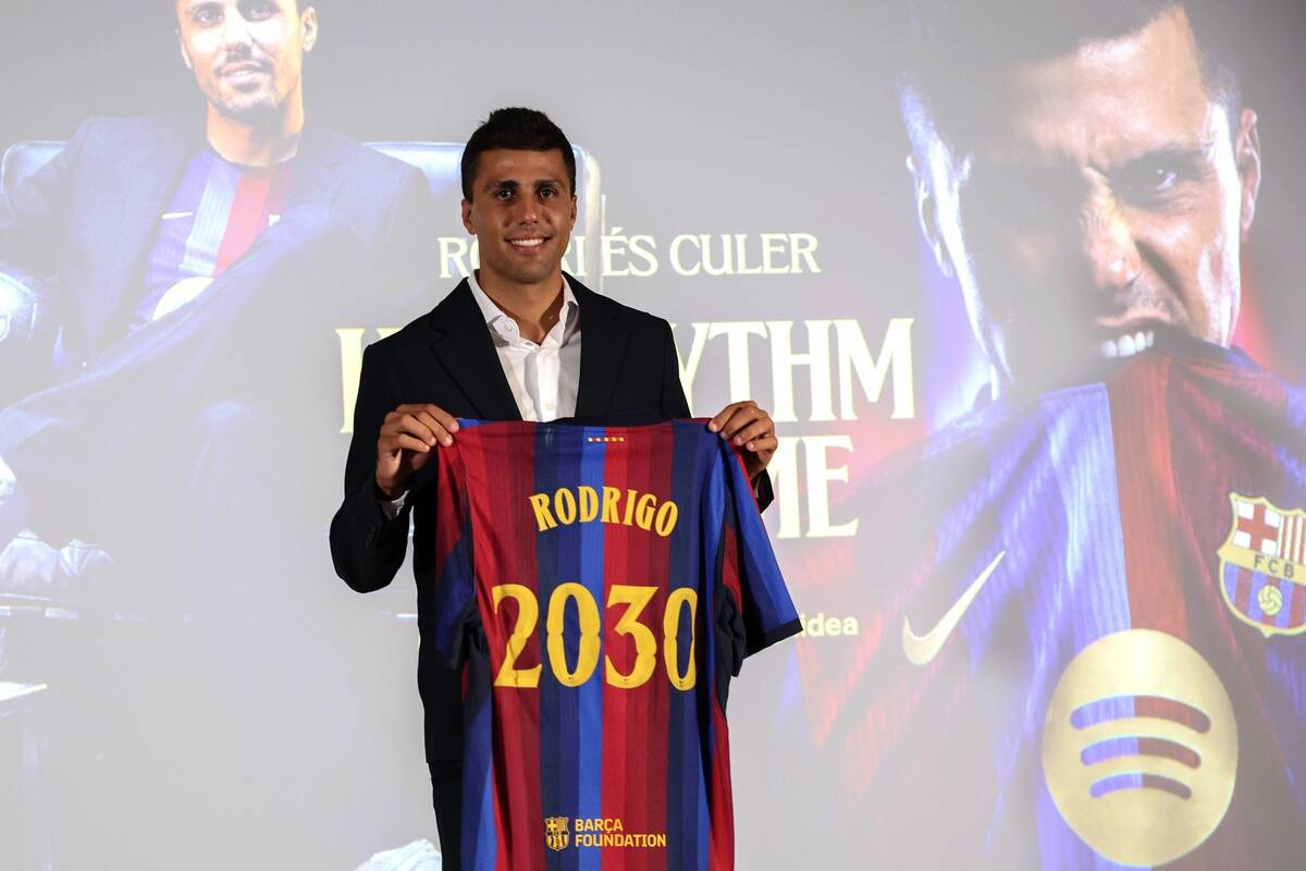 Rodri na promociji u Barseloni