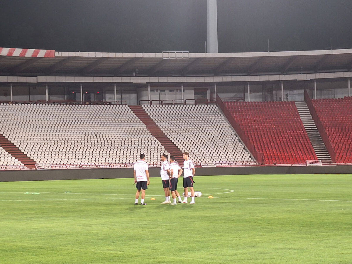 Trening fudbalera Crvene zvezde pred Viktoriju Plzenj