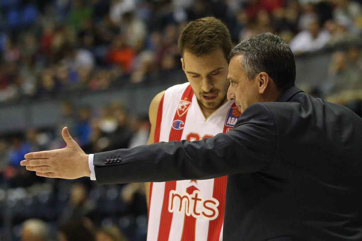 Marko Gudurić i Dejan Radonjić na utakmici Zvezde