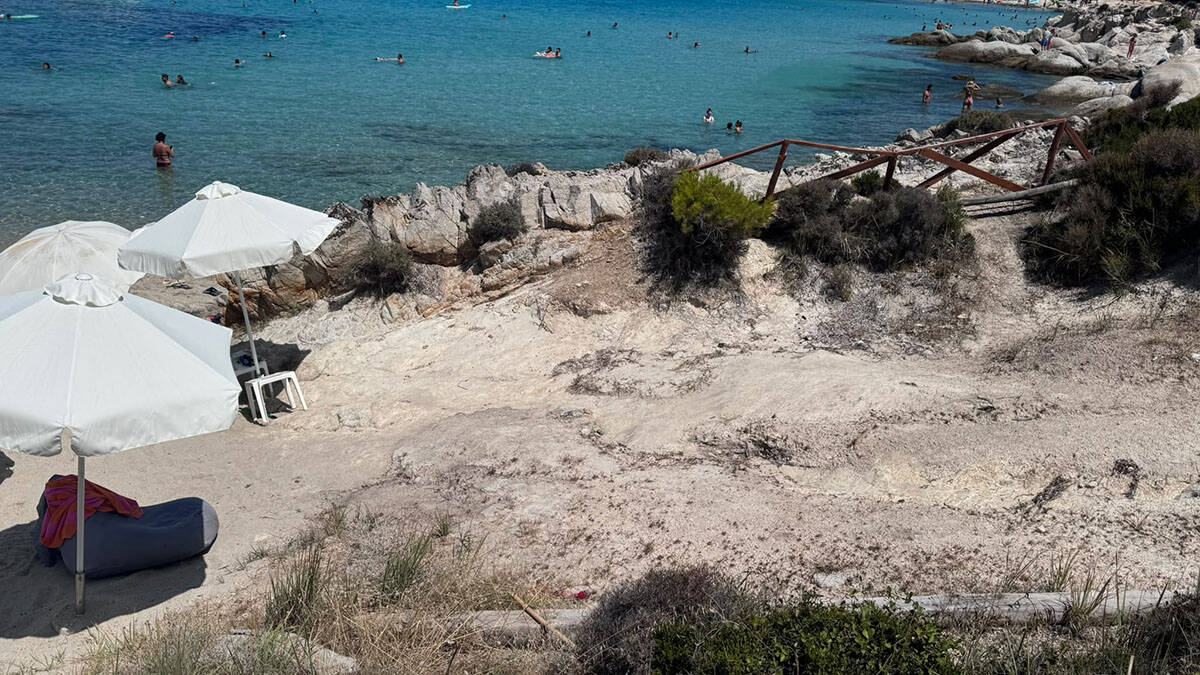Orange beach, Grčka, Sitonija