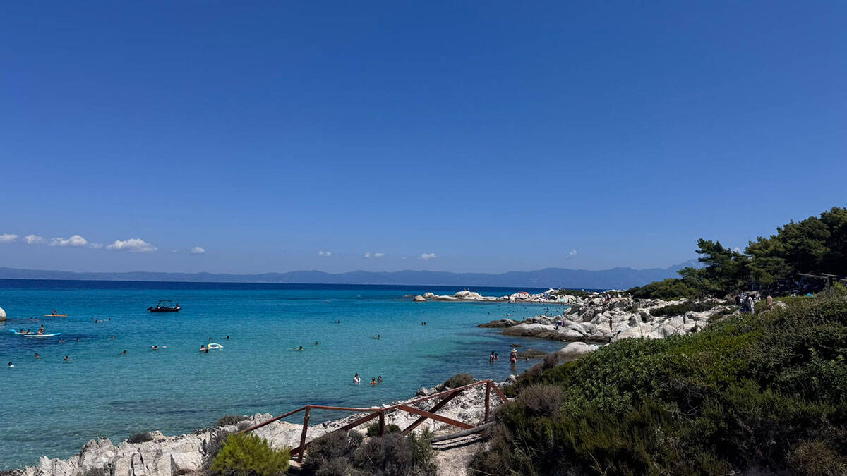 Orange beach, Grčka, Sitonija