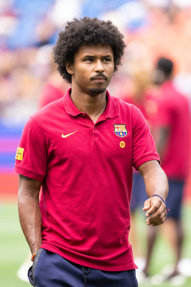 Karim Adejemi u opremi Barselone na utakmici