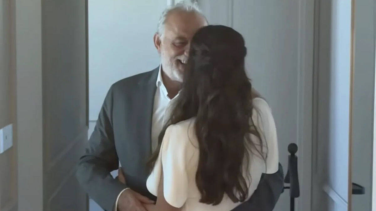 Lazar Ristovski i Anica Lazić na venčanju