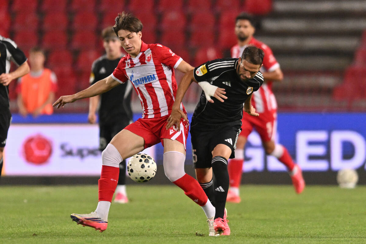 Marko Docić na utakmici sa Crvenom zvezdom