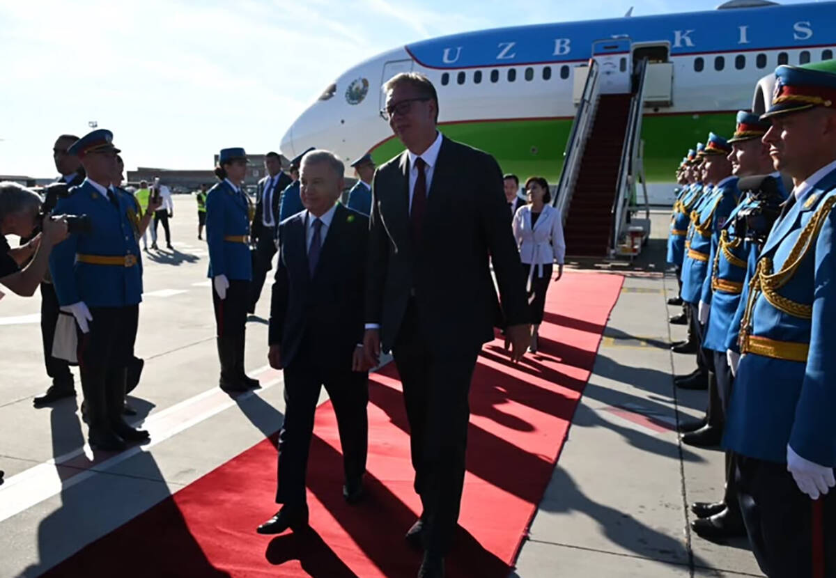 Vučić dočekao predsednika Uzbekistana