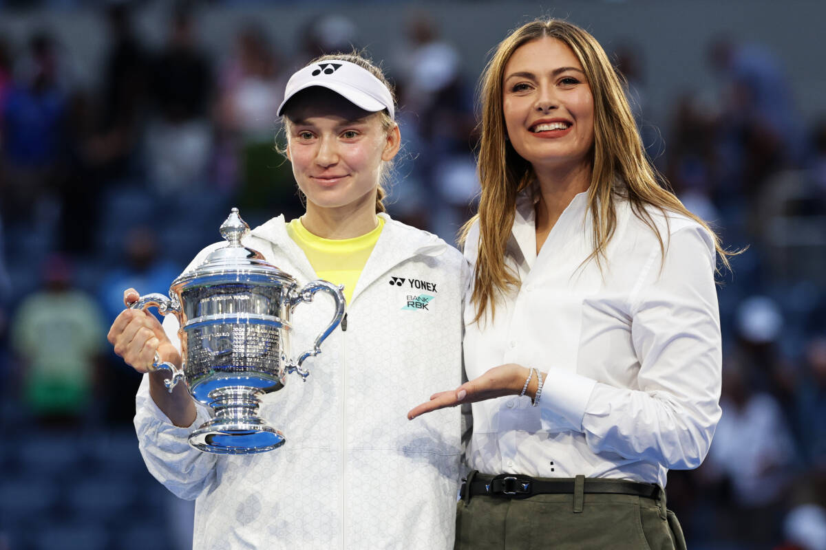 Marija Šarapova i Jelena Ribakina na finalu US opena