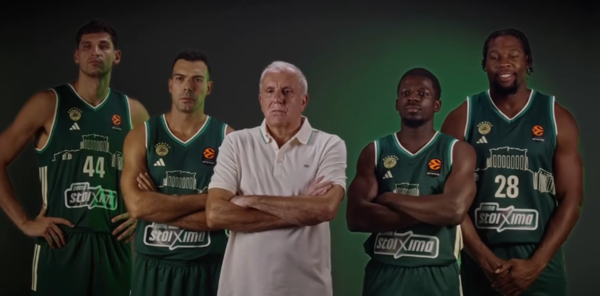 Željko Obradović sa ekipom Panatinaikosa